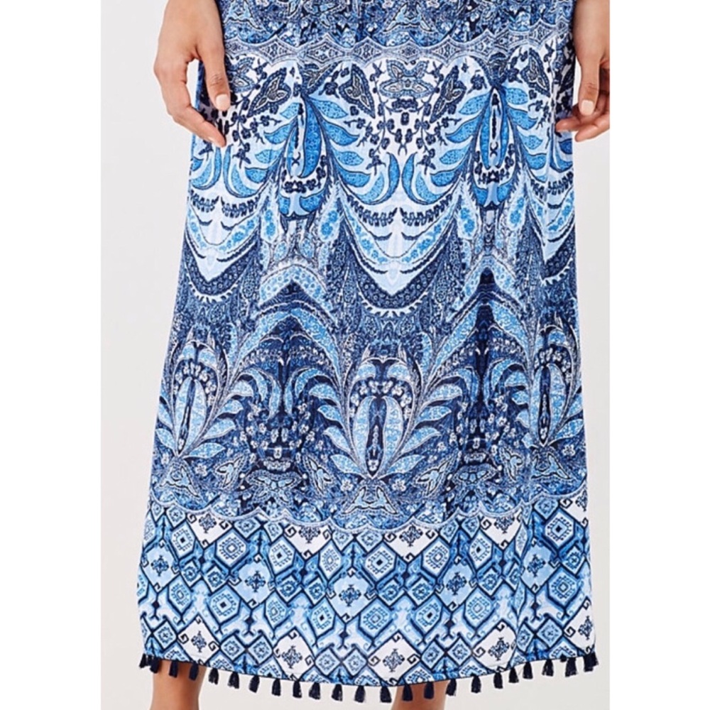 J. JILL blue maxi skirt